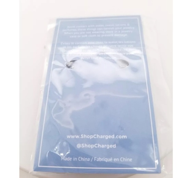 Charged Jewelry REMOVABLE PEARL & STONE HUGGIE EARRINGS MSRP: $50 - Picture 5 of 6